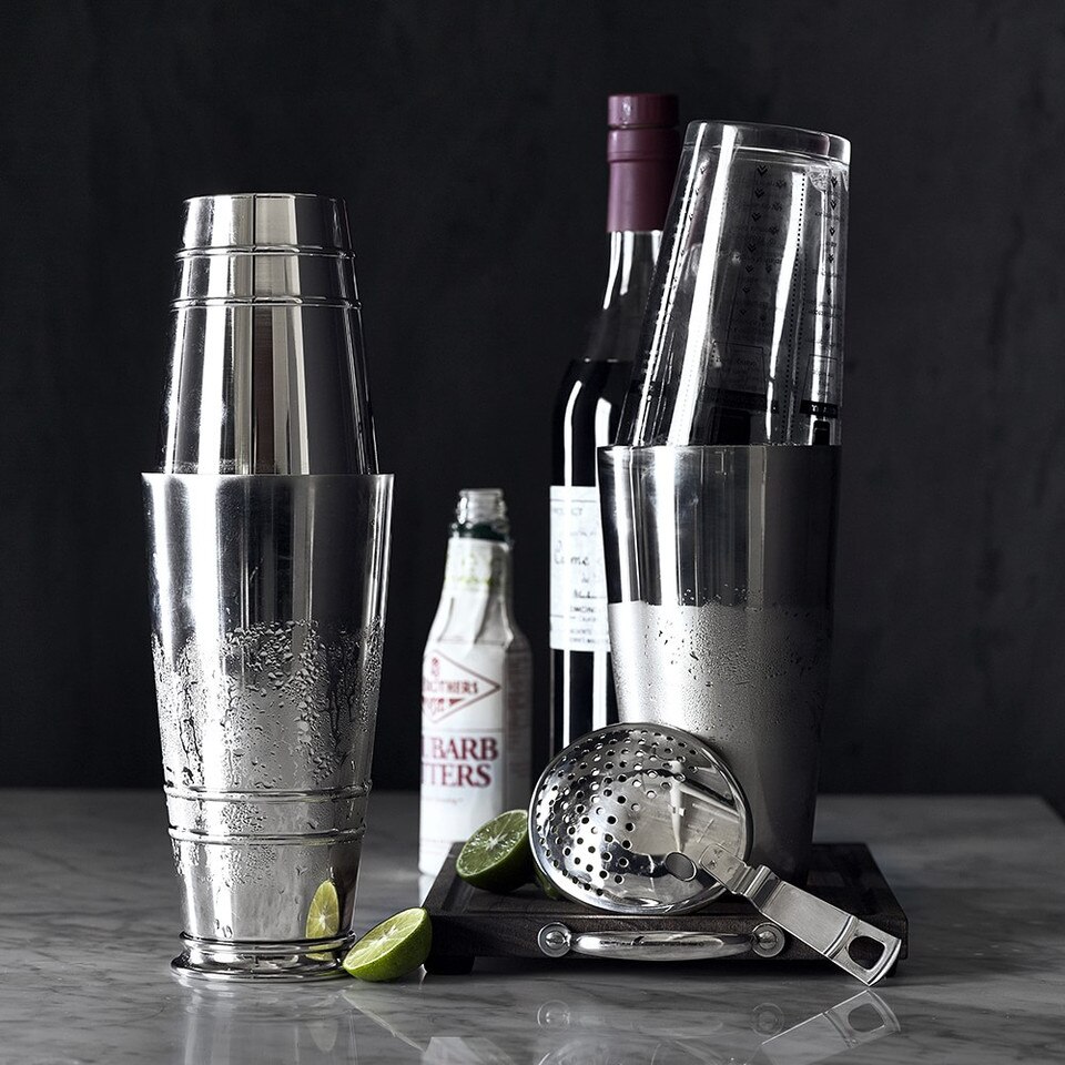 DoubleWalled Boston Cocktail Shaker Williams Sonoma Australia